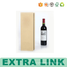 Deluxe Black 6 Bottle Corrugated Gift Wine Paper Packaging Box